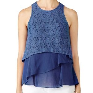 Derek Lam Tops - Derek Lam 10 Crosby Denim Empire Flounce Top 0 Derek Lam Tops - Derek Lam 10 Crosby Denim Empire Flounce Top 0
